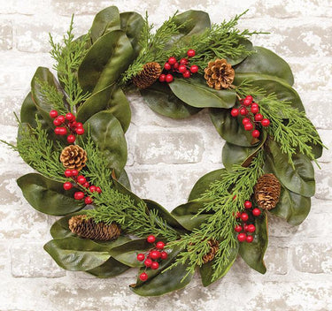 Yuletide Magnolia Wreath, 22